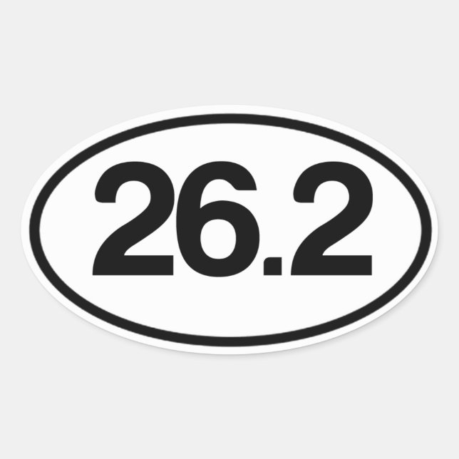 26.2 Aufkleber (Vollmarathon-Aufkleber) (Vorderseite)