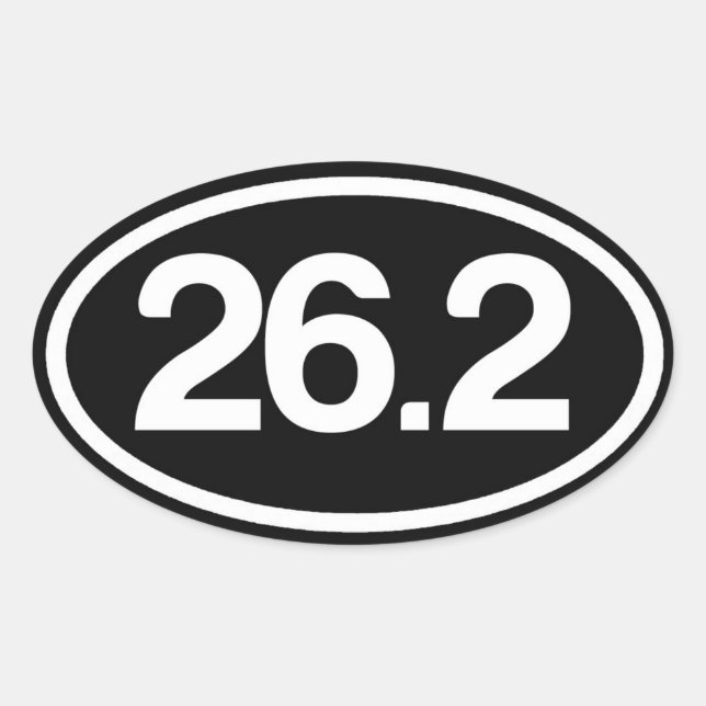 26.2 Autocollant de marathon complet (Devant)