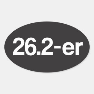 26.2-er oder Marathoner - Marathon Runners Sticker