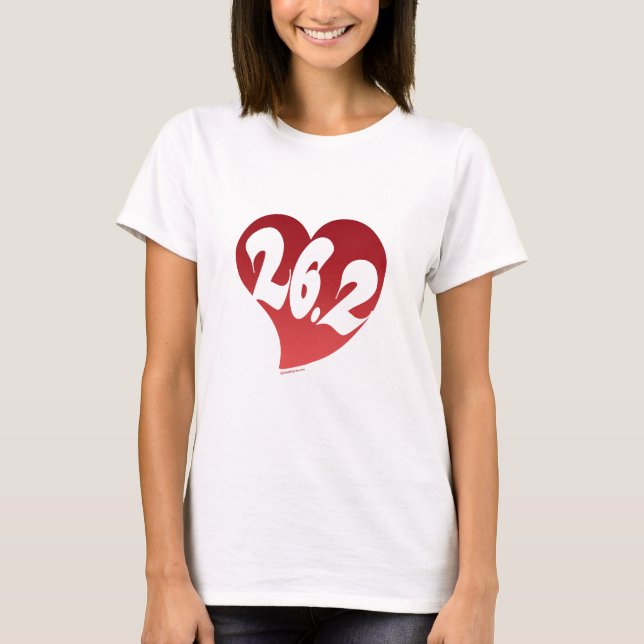 26,2 Herz T-Shirt (Vorderseite)
