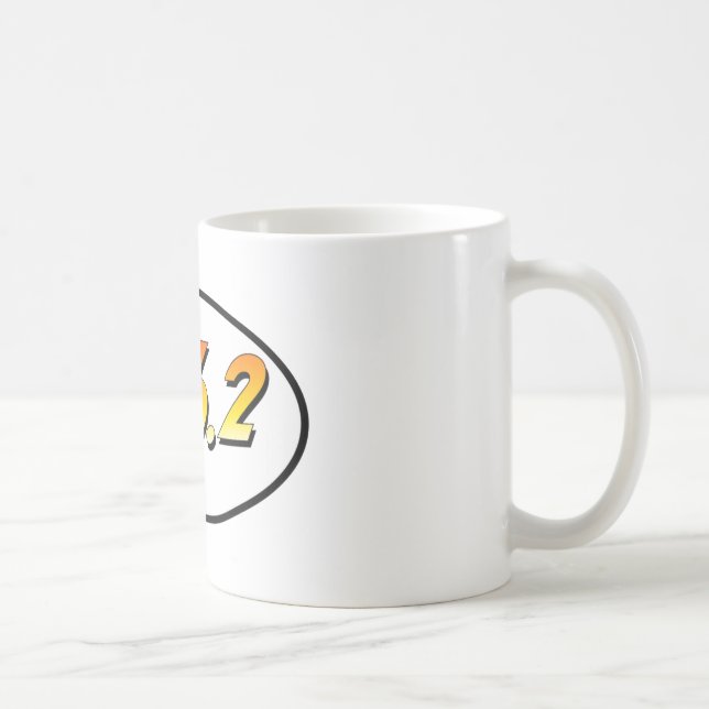 26,2 Marathon-"Abenteurer-" Oval Kaffeetasse (Rechts)