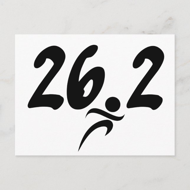 26,2 Marathon Postkarte (Vorderseite)