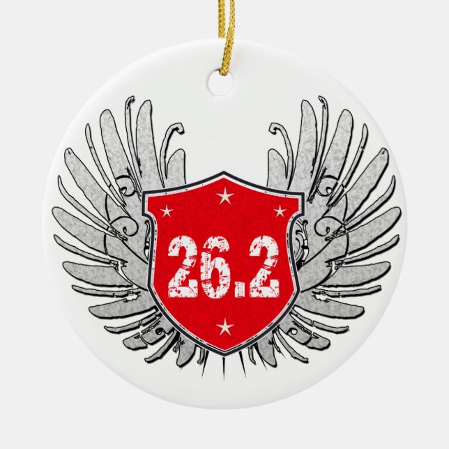 26,2 Marathon-Schild Keramikornament (Vorne)