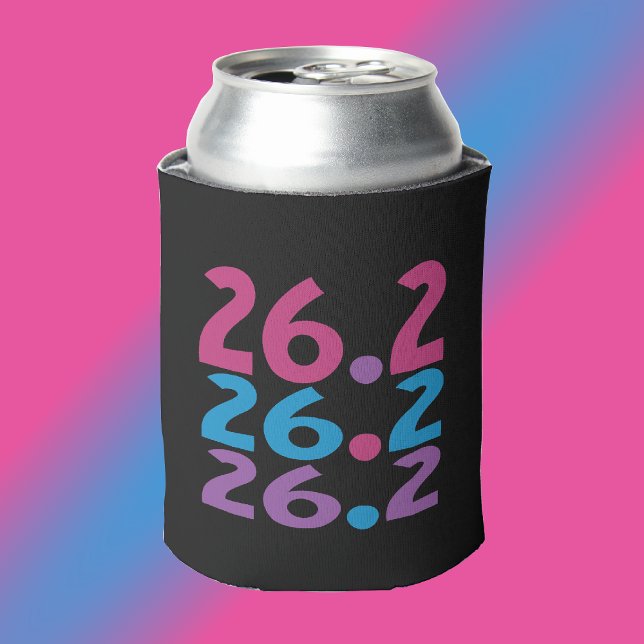 26.2 Marathonläufer - Marathonläufer Pink farbenfr Dosenkühler (Depiction of Can Cooler)
