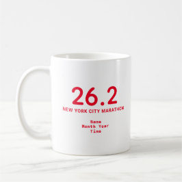 26.2 Marathonläufer Personalisiert Red Kaffeetasse