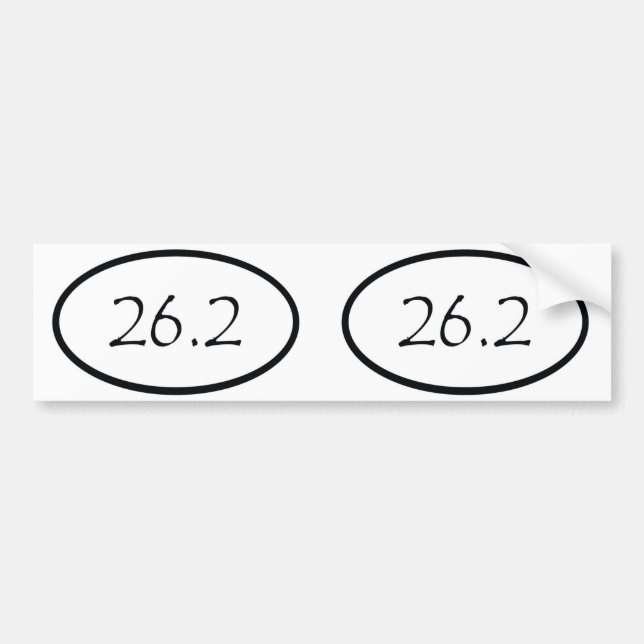 26,2 oval autoaufkleber (Vorne)