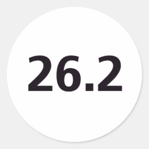 26,2 RUNDER AUFKLEBER
