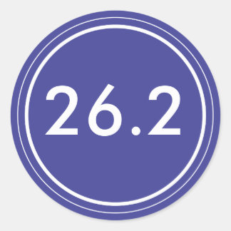 26.2 Sticker | Bleu avec blanc