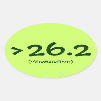> 26.2 (ultramarathon) autocollant