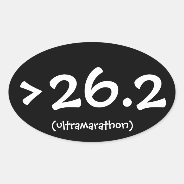 > 26.2 (ultramarathon) autocollant (Devant)