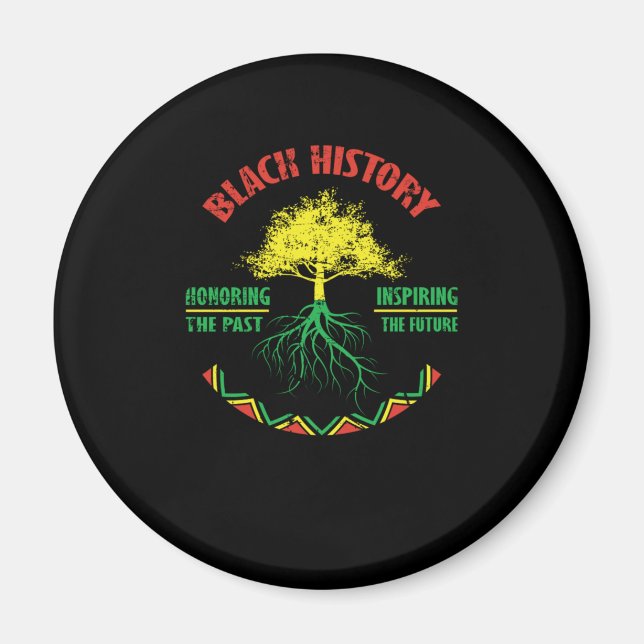 26 Black History Month African Pride Apparel Gesch Magnet (Vorne)
