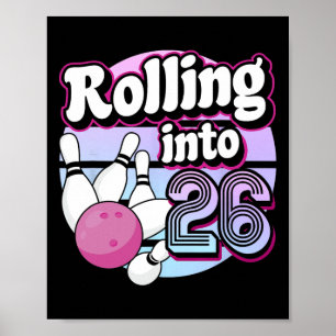 26. Bowling 1. Geburtstag Poster