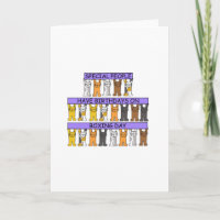 26. Dezember Geburtstag Niedlicher Cartoon Katzen