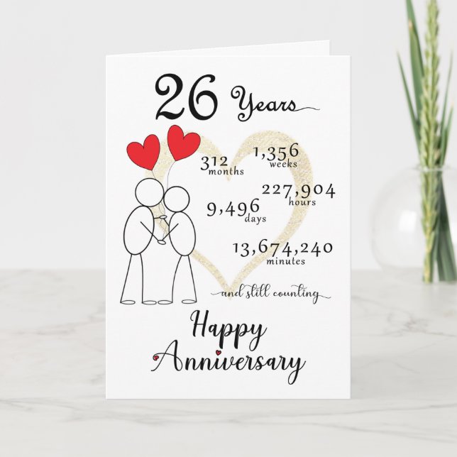 26. Hochzeitskarte mit Herzblasen Dankeskarte (Vorderseite)