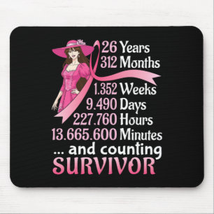 26 Jahre 312 Monate und Besetzung von Brustkrebs Mousepad