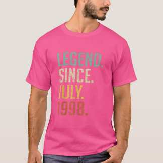 26 Jahre alte Geschenke Legend seit Juli 1998 26. T-Shirt