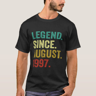 26 Jahre alte Legende seit August 1997 26. Geburts T-Shirt