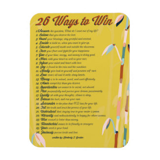 26 Moyens Encouragement Photo Magnet - Mustard