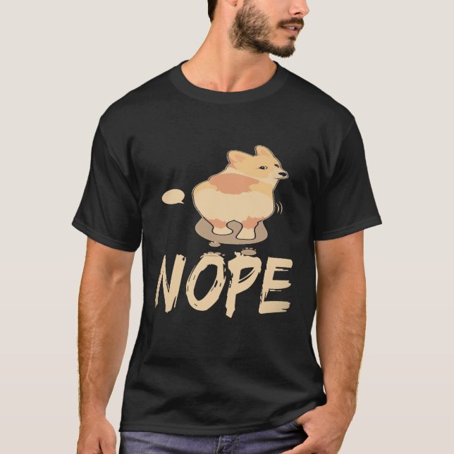 26 Nein - Corgi T-Shirt (Vorderseite)