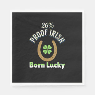 26 Prozent Proof Irish St Patrick's Day Funny Gree Serviette
