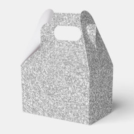 26 Silver Glitzer Print Glitzern Gable Geschenkschachtel