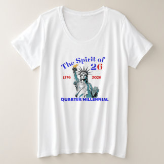 26. SPIRIT - VIERTEL MILLENNIAL GROßE GRÖßE T-Shirt