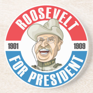 #26 Theodore Roosevelt Kampagnen-Untersetzer Untersetzer