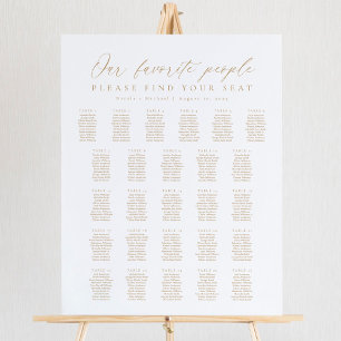 26 Tische Sitzplan Unsere Lieblingsmenschen Poster