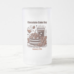 27.01. - Schokoladenkuchen Mattglas Bierglas