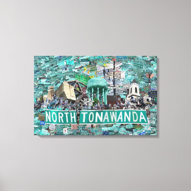 27.50" x 17.75 Stretched Canvas - Streets of NT Leinwanddruck (Vorderseite)