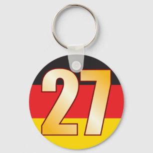 27 DEUTSCHLAND Gold Schlüsselanhänger