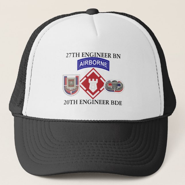 27. ENGINEER BATTALION 20. ENGINEER BRIGADE TRUCKERKAPPE (Vorderseite)