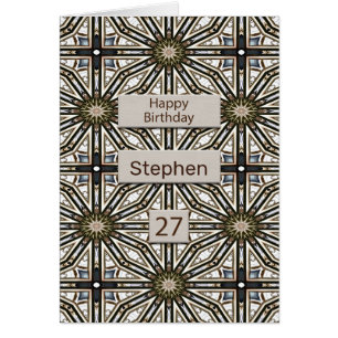 27. Geburtstag Abstrakt Mandala Design