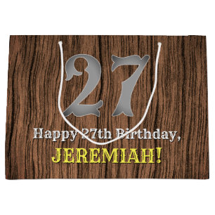 27. Geburtstag: Country Western inspirierter Look, Große Geschenktüte