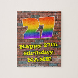 27. Geburtstag: Fun Graffiti-Inspiriert Regenbogen