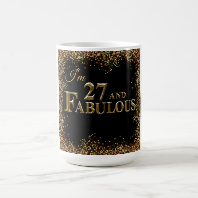 27. Geburtstag Kaffeetasse (Mittel)