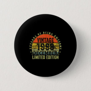 27. Geburtstagsgeschenke für Männer Dezember 1998  Button