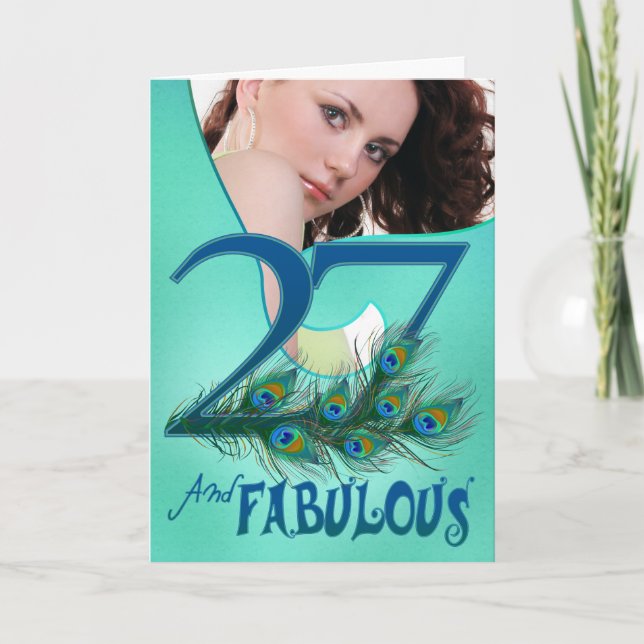 27. Geburtstagskarte Karte (Vorderseite)