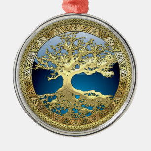 [27] Golden Celtic Tree of Life Ornament Aus Metall