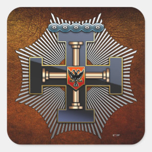27. Grad: Nacht der Sonne Quadratischer Aufkleber