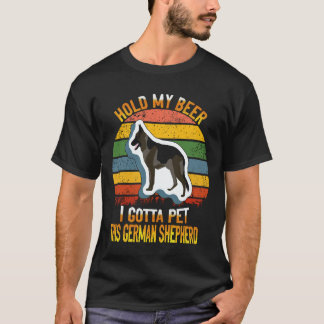 27 Halt mein Bier, ich muss diesen Deutschen Schäf T-Shirt