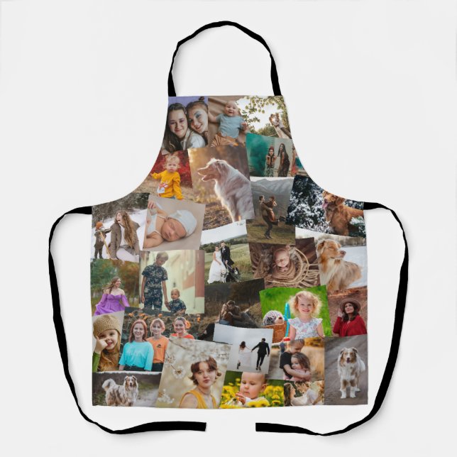 27 Haphazarys überschneidende Fotos Collage Templa Schürze (Vorderseite)