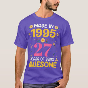 27 Jahre alt Geschenke Frauen 27. Geburtstagskarre T-Shirt