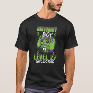27 Jahre alter, unverschlossener Gamer Boy Gaming T-Shirt