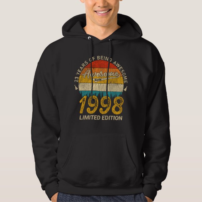 27 Jahre altes Bday Retro Phantastisch 27. Geburts Hoodie (Vorderseite)