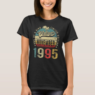 27 Jahre Vintag im November 1995 27. Geburtstag T-Shirt