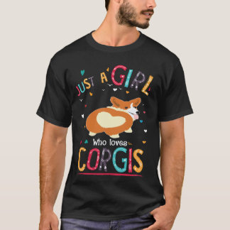 27 Nur ein Mädchen das Corgis liebt T-Shirt