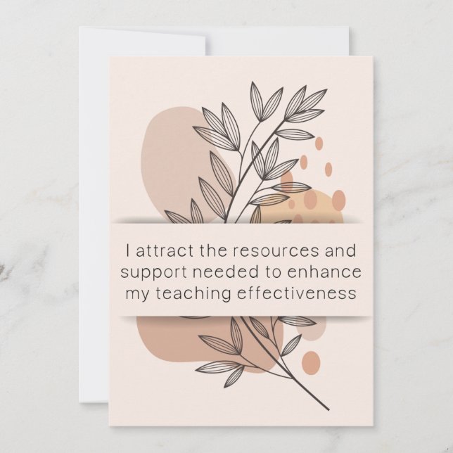 27. Tag: Teacher Affirmation Mental Health Card (Vorderseite)