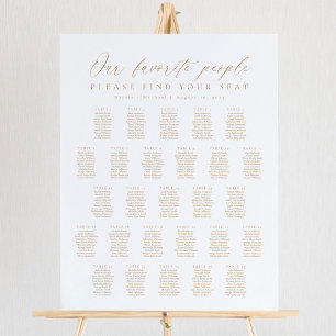 27 Tische Der Sitzplan unserer Lieblingsleute Poster