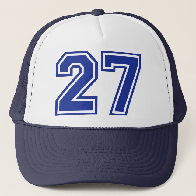 27 - Zahl Truckerkappe (Vorderseite)